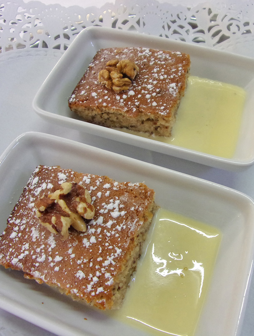Gâteau au noix et miel